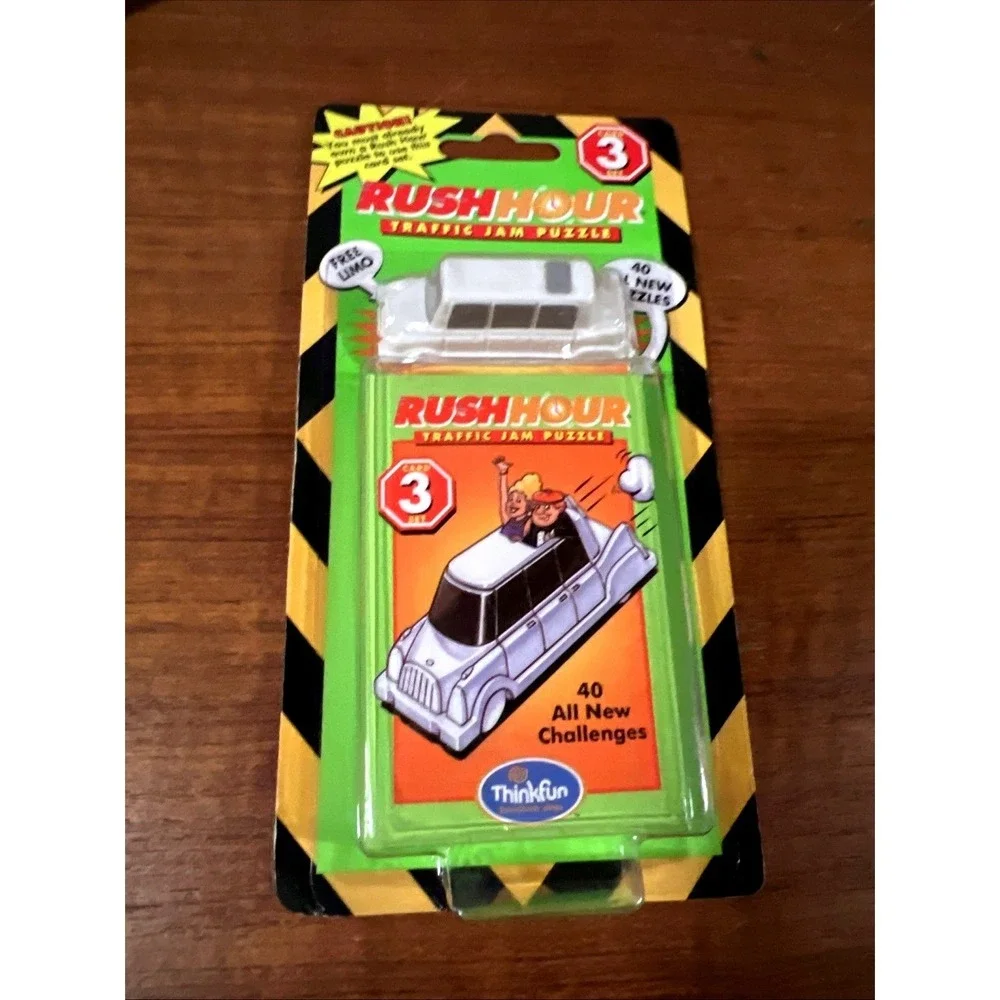 ThinkFun Rush-Hour Traffic Jam Puzzle Card Set 3 with Free Limo NEW SEALED